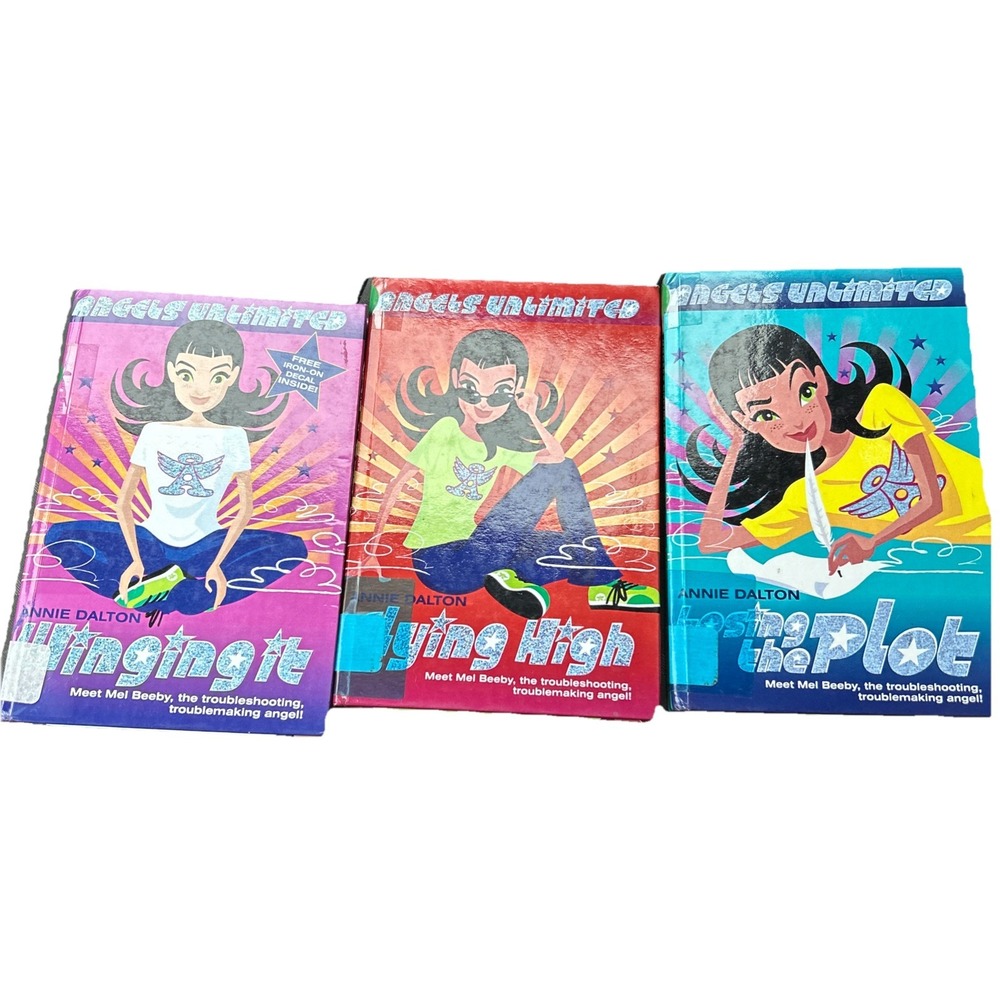 Angels Unlimited hardcover books; Annie Dalton #1-3 Age 8-12 2001 Vintage